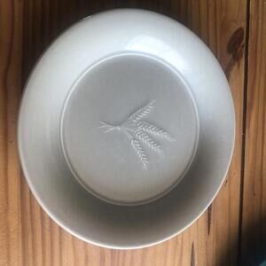 Pottery Barn Wheat Salad Plate Dansk Green Beige 9” Salad Plate Embossed